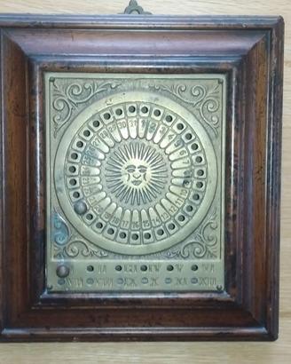 Calendario PERPETUO in ottone