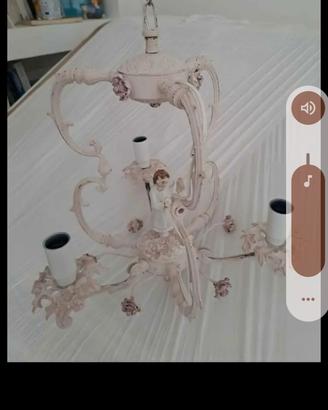 Lampadario antico shabby