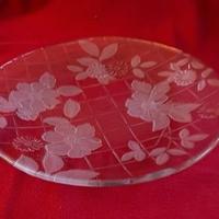 PIATTO PORTATA in VETRO TRASPARENTE