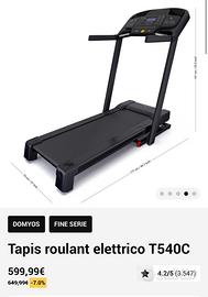 Tapis roulant elettico Domyos T540C