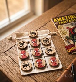 Gioco del tris artigianale Spiderman 