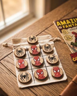 Gioco del tris artigianale Spiderman 
