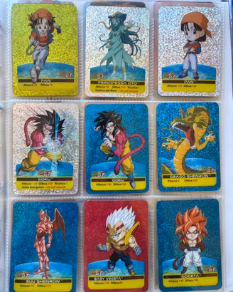 Lotto lamincards DRAGONBALL RARE
