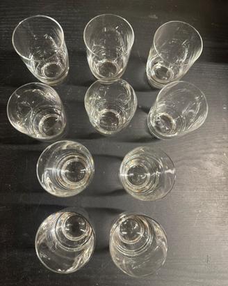 Set bicchieri in vetro