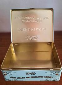 SCATOLA VINTAGE IN LATTA CARAMELLE LEONE