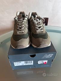 New balance 574 verde bordeaux 44 1/2 uomo