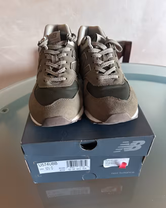 New balance 574 verde bordeaux 44 1/2 uomo
