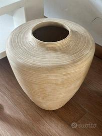 Coppia di vasi decorativi design, h. 40 cm