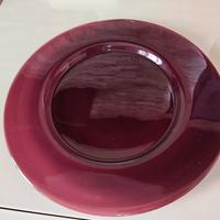 Set Sottopiatti in Vetro Bordeaux 