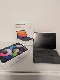 Ipad Air 4 con tastiera Logitech Combo Touch