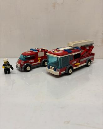Lego City Vigili del Fuoco 7208 Camion e auto