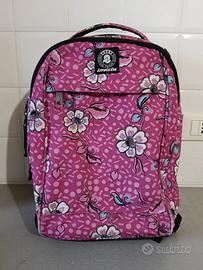 Zaino scuola Invicta rosa a fiori