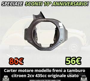 Carter motore freni a tamburo citroen 2cv 435cc