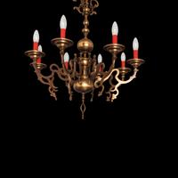 lampadario in ottone