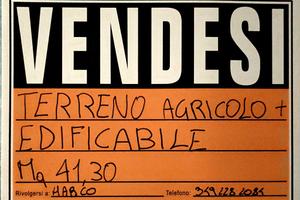 TERRENO AGRICOLO PIU EDIFICABILE 