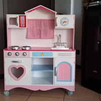 Cucina bambina+ stoviglie+ alimenti tot. 94pz!!