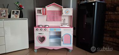 Cucina bambina+ stoviglie+ alimenti tot. 94pz!!