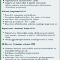 Assistente educatrice, baby sitter, aiuto compiti