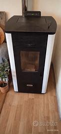 stufa a pellet Qlima fiorina Bianca 7kW -