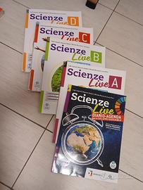 Libro sc.media SCIENZE LIVE (A, B, C, D, Diario Ag