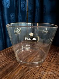 Secchiello ghiaccio Peroni in plexiglass originale