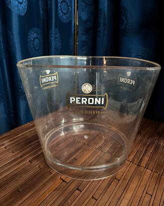 Secchiello ghiaccio Peroni in plexiglass originale