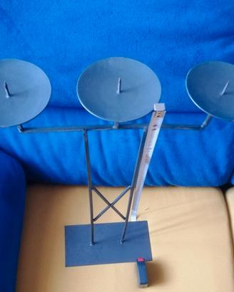 porta candela etnico ferro battuto vintage cm.50