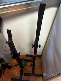 Supporto rinforzato per bilancere per squat/panca