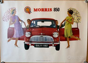 Poster vintage AUTO MORRIS 850