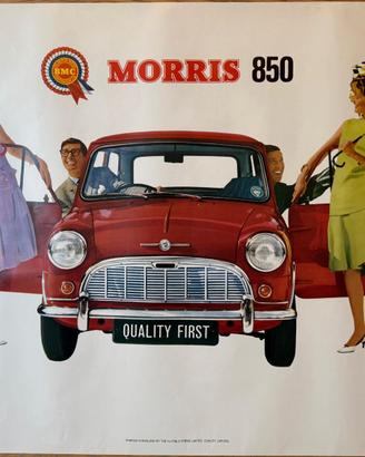 Poster vintage AUTO MORRIS 850