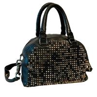 Borsa Louboutin panettone nera mix borchie