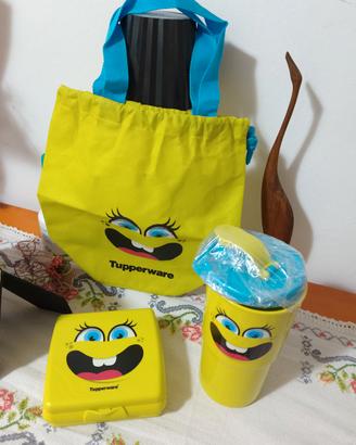 set merenda con zainetto Tupperware 
