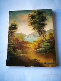 Dipinto olio su tela di Arturo Vergagni 12x15