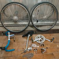 kit gruppo campagnolo + forcella + reggisella