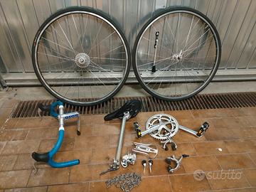 kit gruppo campagnolo + forcella + reggisella