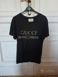 t shirt gucci nera classica taglia m