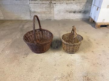 Cestino cesto vintage in vimini