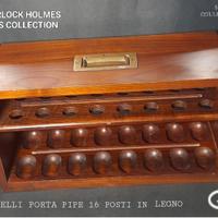 PORTA PIPE SAVINELLI 16 POSTI IN LEGNO 