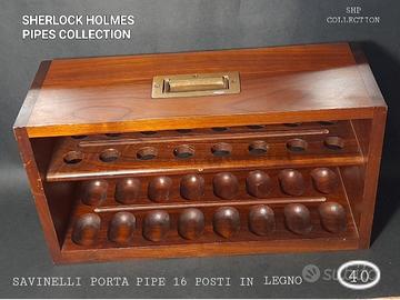 PORTA PIPE SAVINELLI 16 POSTI IN LEGNO 