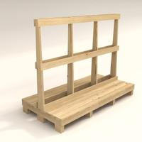 Cavalletto per grandi imballaggi.