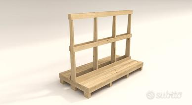 Cavalletto per grandi imballaggi.