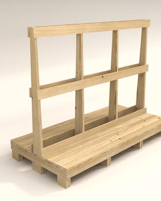 Cavalletto per grandi imballaggi.