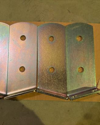 Coppie Staffe/supporti pensilina inclinate 15gradi