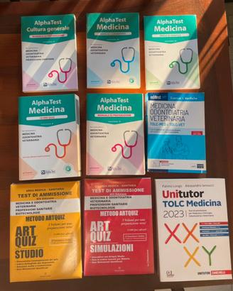 Libri Medicina Alphatest, Artquiz, Unitutor Edises