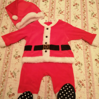 Costume babbo natale 6-9 mesi