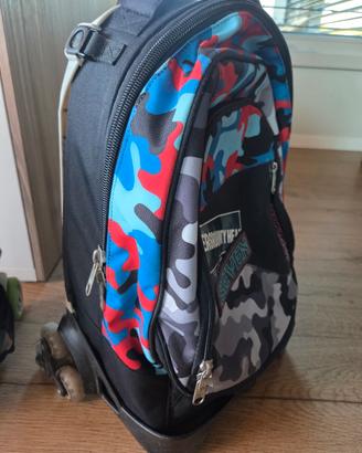 zaino scuola seven con ruote carrellino