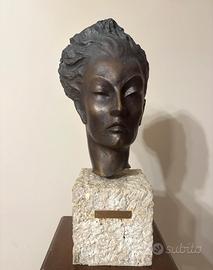 Statua bronzo e marmo