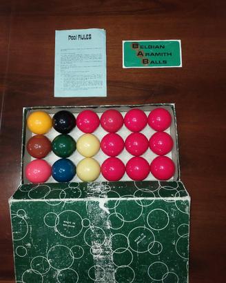 set di palle da bigliardo (SNOOKER)