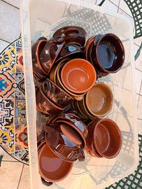 Ciotole tradizionali miste terracotta ceramica