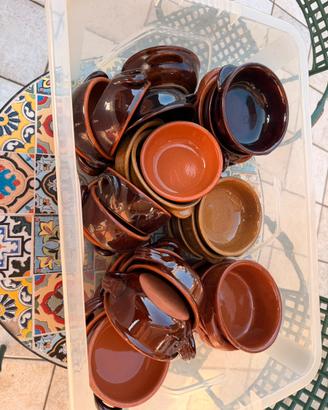 Ciotole tradizionali miste terracotta ceramica